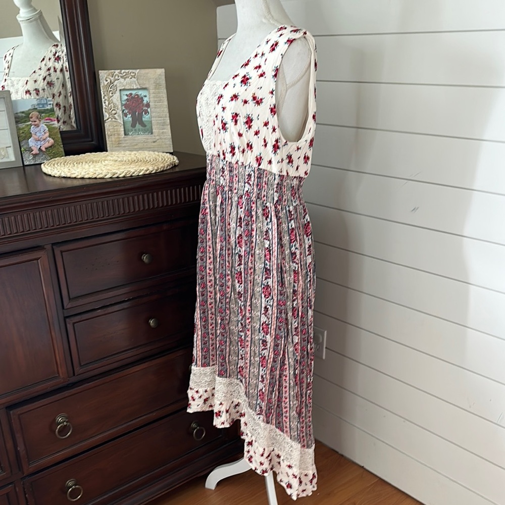 Torrid Prairie Floral Print Patchwork Sleeveless … - image 3